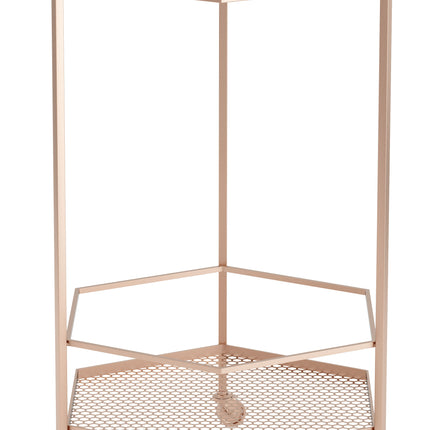 Hex Bar Cart Copper Storage TriadCommerceInc   