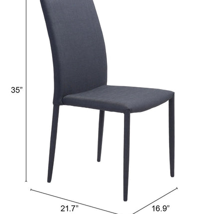 Confidence Dining Chair (Set of 4) Black Chairs [TriadCommerceInc]   