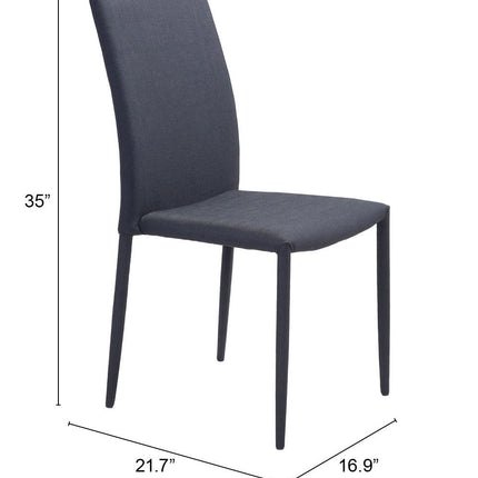 Confidence Dining Chair (Set of 4) Black Chairs TriadCommerceInc   