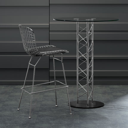 Wire Barstool (Set of 2) Chrome Barstools [TriadCommerceInc]   