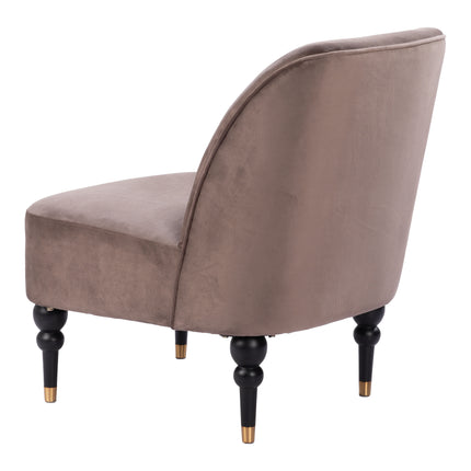 Bintulu Accent Chair Taupe Chairs TriadCommerceInc   