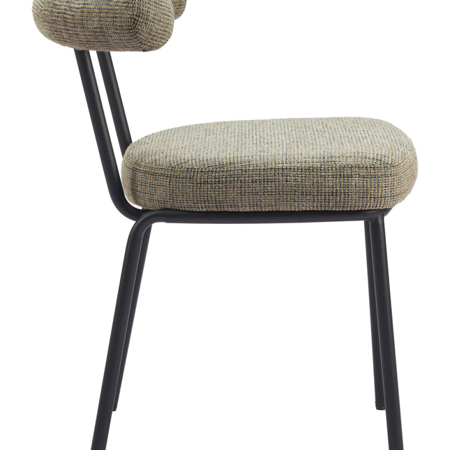 Kede Dining Chair (Set of 2) Green Tweed Chairs TriadCommerceInc   