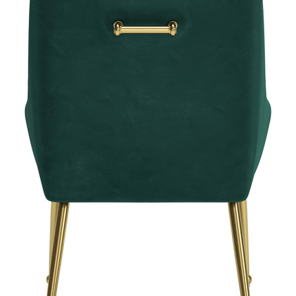 Maxine Dining Chair Green & Gold Chairs TriadCommerceInc   