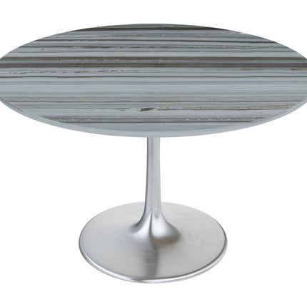 Star City Dining Table Gray & Silver Tables TriadCommerceInc   