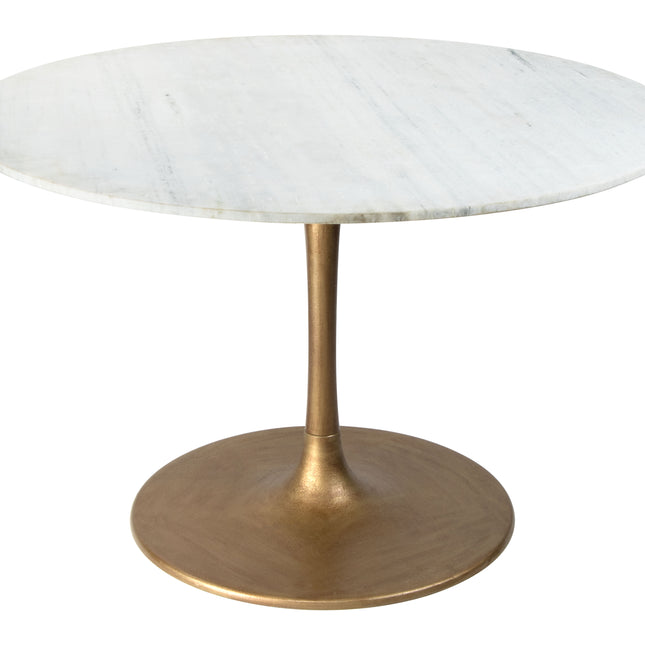 Ithaca Dining Table White & Gold Tables TriadCommerceInc Default Title  