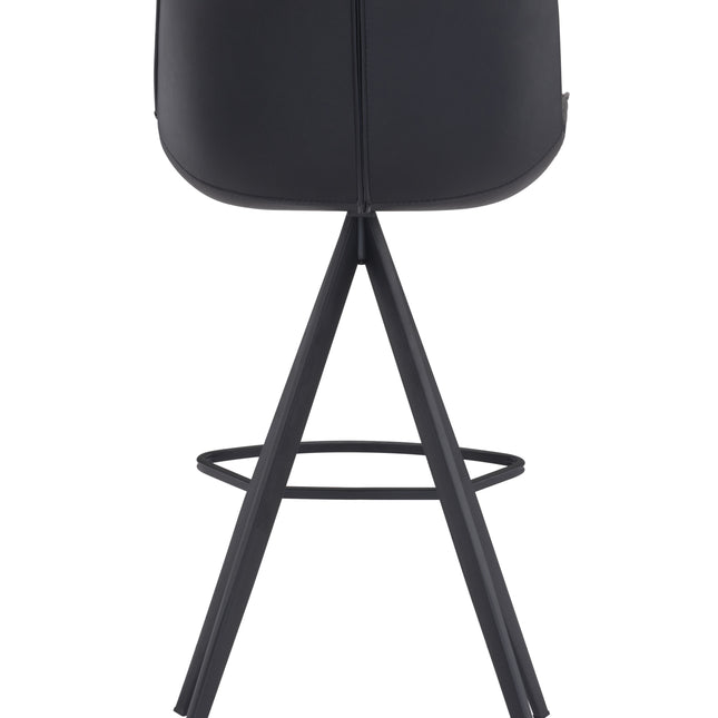 Aki Barstool (Set of 2) Black Barstools TriadCommerceInc   