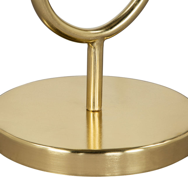 Marc Side Table White & Gold Side Tables TriadCommerceInc   