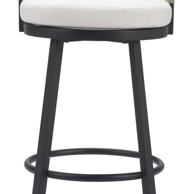 Midnight Wave Barstool White Seating TriadCommerceInc   