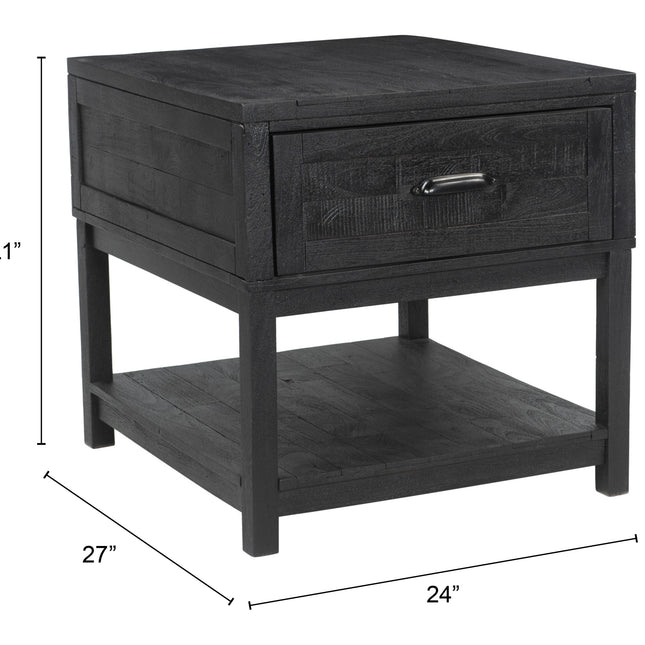 Surat Side Table Black Side Tables TriadCommerceInc   