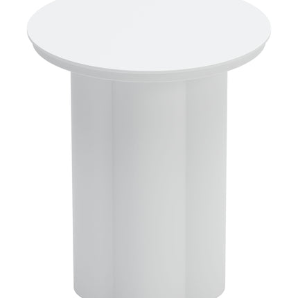 Kogur Side Table White Tables TriadCommerceInc   