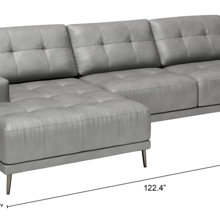 Bliss LAF Chaise Sectional Gray Sofas TriadCommerceInc   