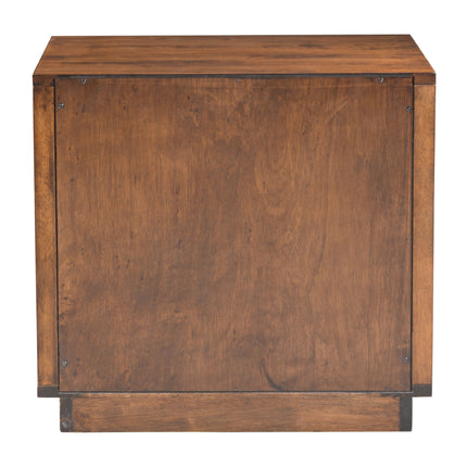 Linea End Table Walnut Side Tables TriadCommerceInc   