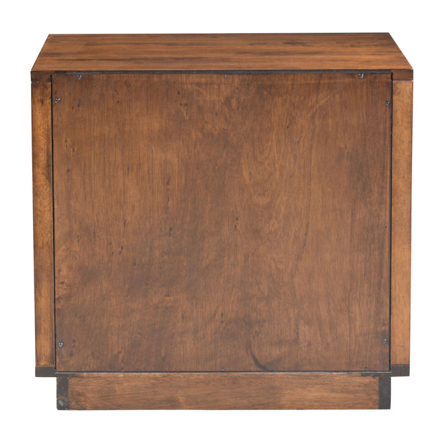 Linea End Table Walnut Side Tables TriadCommerceInc   