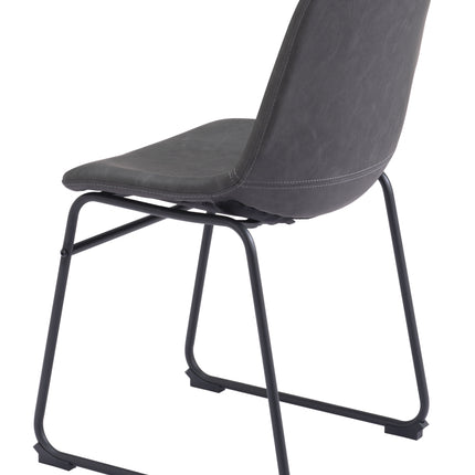 Smart Dining Chair (Set of 2) Charcoal Chairs [TriadCommerceInc]   