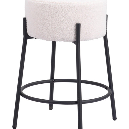 Blanche Counter Stool (Set of 2) Ivory Counter Stools [TriadCommerceInc] Default Title  