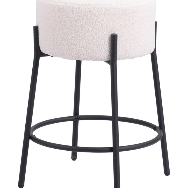 Blanche Counter Stool (Set of 2) Ivory Counter Stools TriadCommerceInc Default Title  