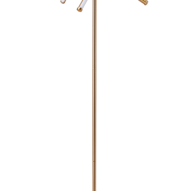 Garza Floor Lamp Brass Floor Lamps TriadCommerceInc   