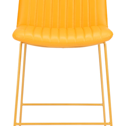 Mode Counter Stool (Set of 2) Yellow Counter Stools TriadCommerceInc   