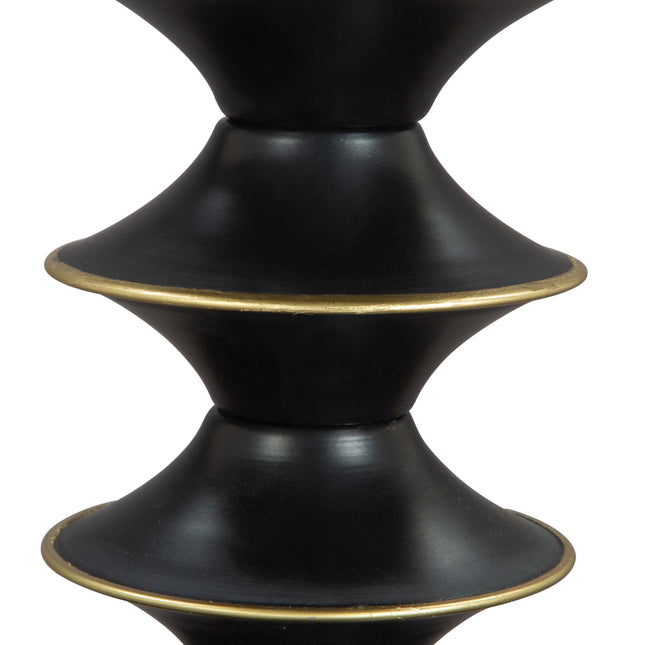 Donahue Side Table Gold & Black Side Tables TriadCommerceInc   