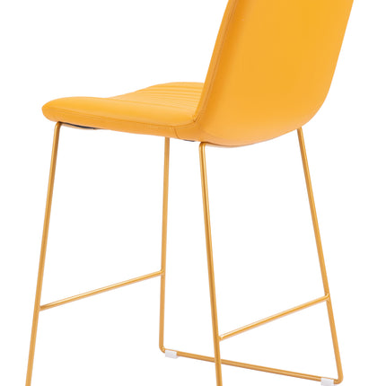 Mode Counter Stool (Set of 2) Yellow Counter Stools TriadCommerceInc   