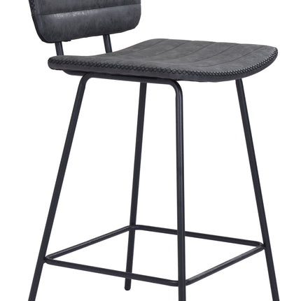 Boston Counter Stool (Set of 2) Vintage Black Counter Stools TriadCommerceInc Default Title  