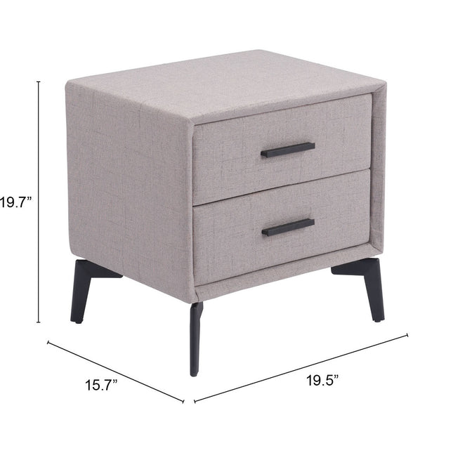 Halle Side Table Gray Side Tables TriadCommerceInc   