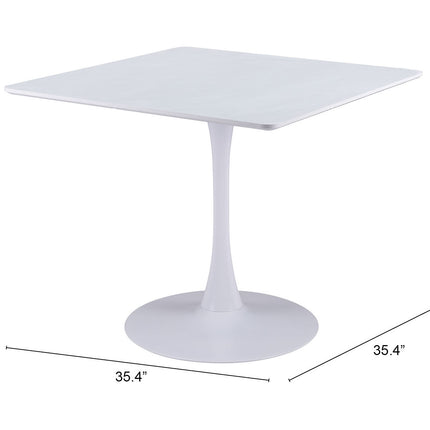 Molly Dining Table White Tables TriadCommerceInc   