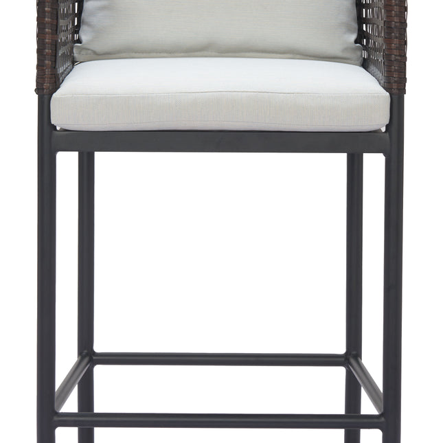 Palm Paradise Barstool Gray Seating TriadCommerceInc   