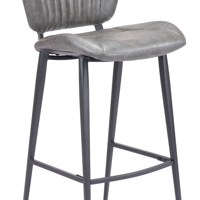 Terrence Barstool Vintage Gray Barstools TriadCommerceInc Default Title  