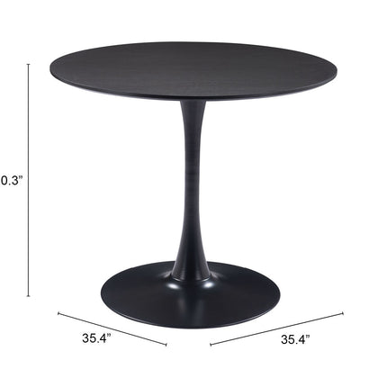 Opus Dining Table Black Tables TriadCommerceInc   