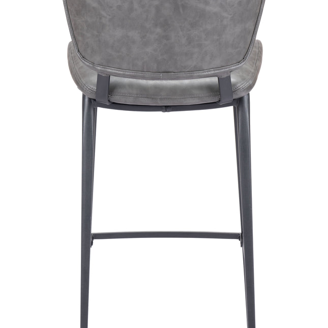 Terrence Barstool Vintage Gray Barstools TriadCommerceInc   