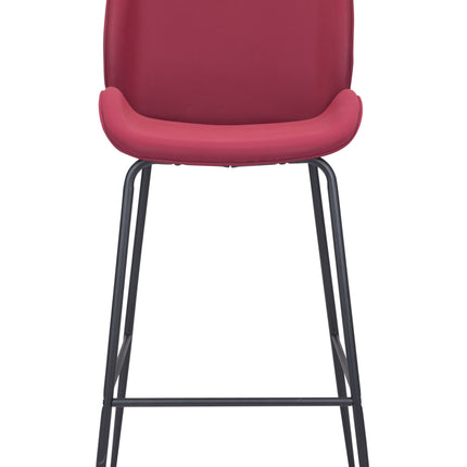 Miles Barstool Red Barstools [TriadCommerceInc]   