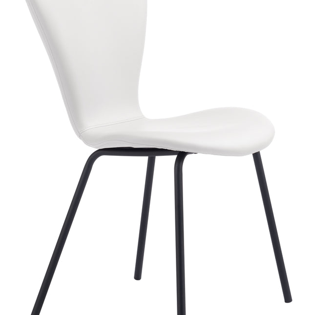 Torlo Dining Chair (Set of 2) White Chairs TriadCommerceInc   