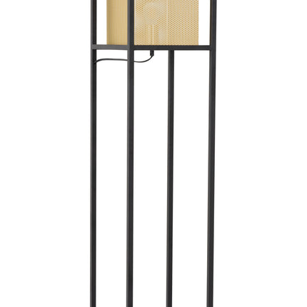 Yves Floor Lamp Gold & Black Floor Lamps [TriadCommerceInc]   