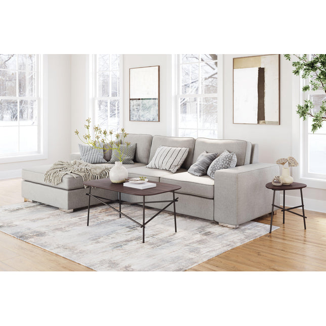 Brickell Sectional Light Gray Sofas [TriadCommerceInc]   