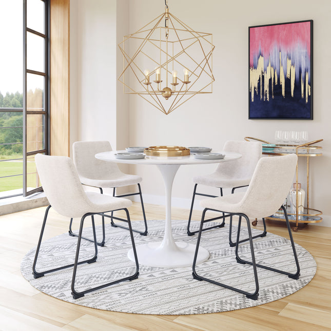 Smart Dining Chair (Set of 2) Ivory Chairs TriadCommerceInc   