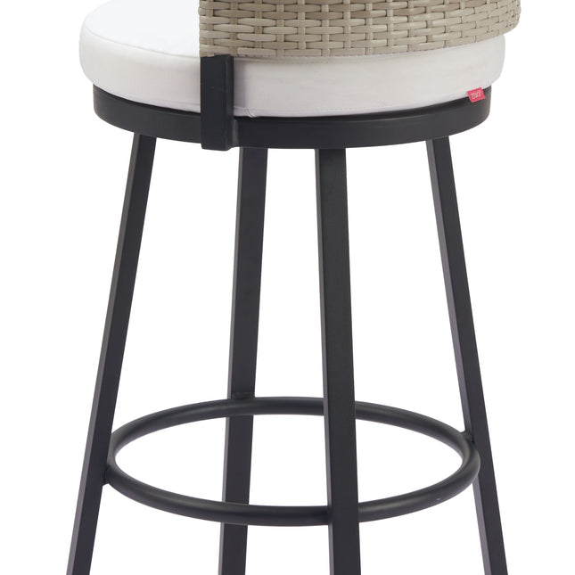 Midnight Wave Barstool White Seating TriadCommerceInc   