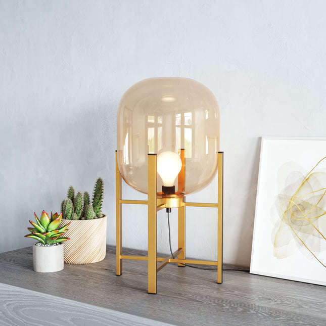 Wonderwall Table Lamp Gold Table Lamps TriadCommerceInc   