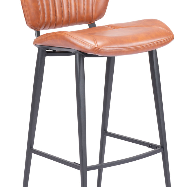 Terrence Barstool Vintage Brown Barstools TriadCommerceInc Default Title  