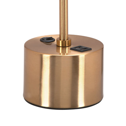 Kippy Table Lamp Brown & Brass Table Lamps TriadCommerceInc   