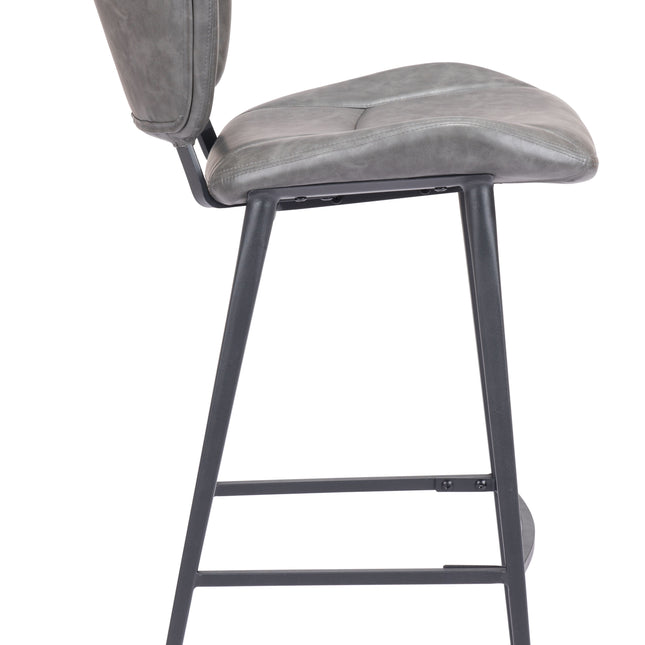 Terrence Barstool Vintage Gray Barstools TriadCommerceInc   