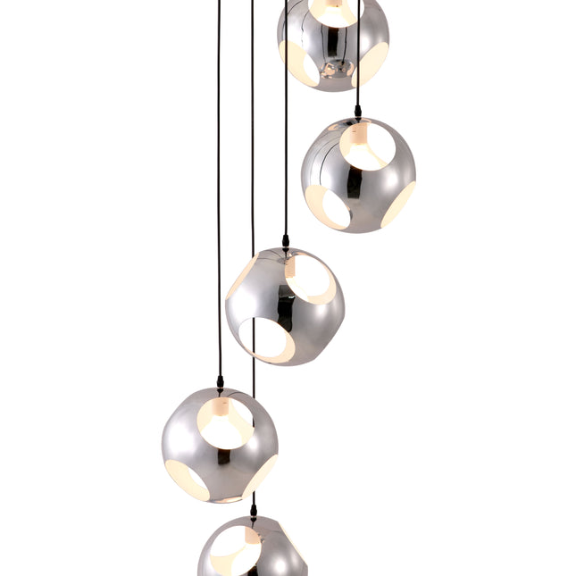 Meteor Shower Ceiling Lamp Chrome Pendant Lights TriadCommerceInc Default Title  