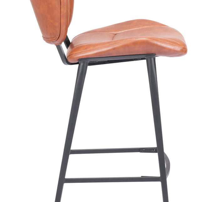 Terrence Barstool Vintage Brown Barstools TriadCommerceInc   