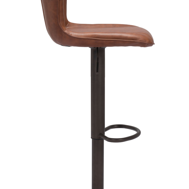 Vital Barstool Vintage Brown & Dark Bronze Barstools TriadCommerceInc   