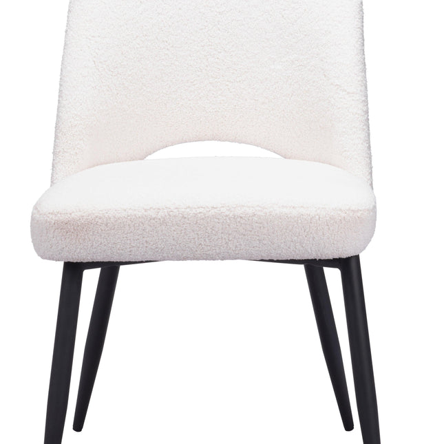 Teddy Dining Chair (Set of 2) Ivory Chairs TriadCommerceInc   