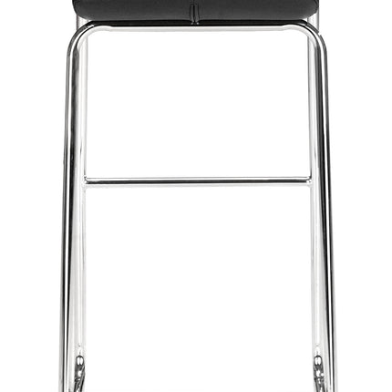 Wedge Barstool (Set of 2) Black Barstools [TriadCommerceInc]   