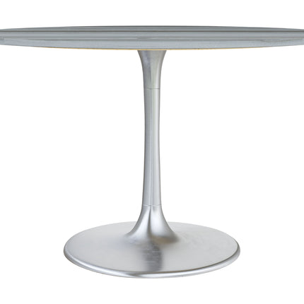 Star City Dining Table Gray & Silver Tables TriadCommerceInc   