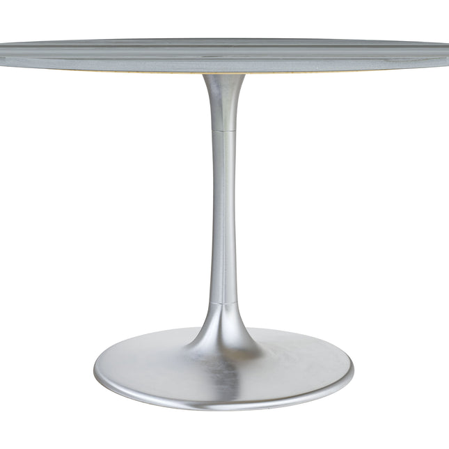 Star City Dining Table Gray & Silver Tables TriadCommerceInc   