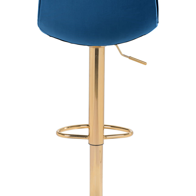 Prima Barstool Dark Blue & Gold Barstools TriadCommerceInc   