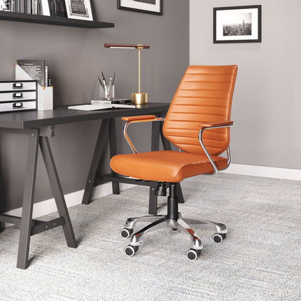 Enterprise Low Back Office Chair Orange Chairs TriadCommerceInc   